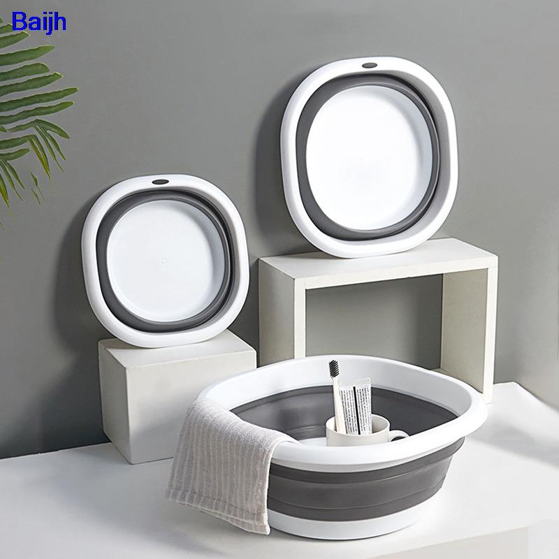 Foldable Wash Basin Portable Adult Bathtub Baby Bath Basin Tub Baby Accessories Folding Camping Basin Feet Tub Basins Outdoor