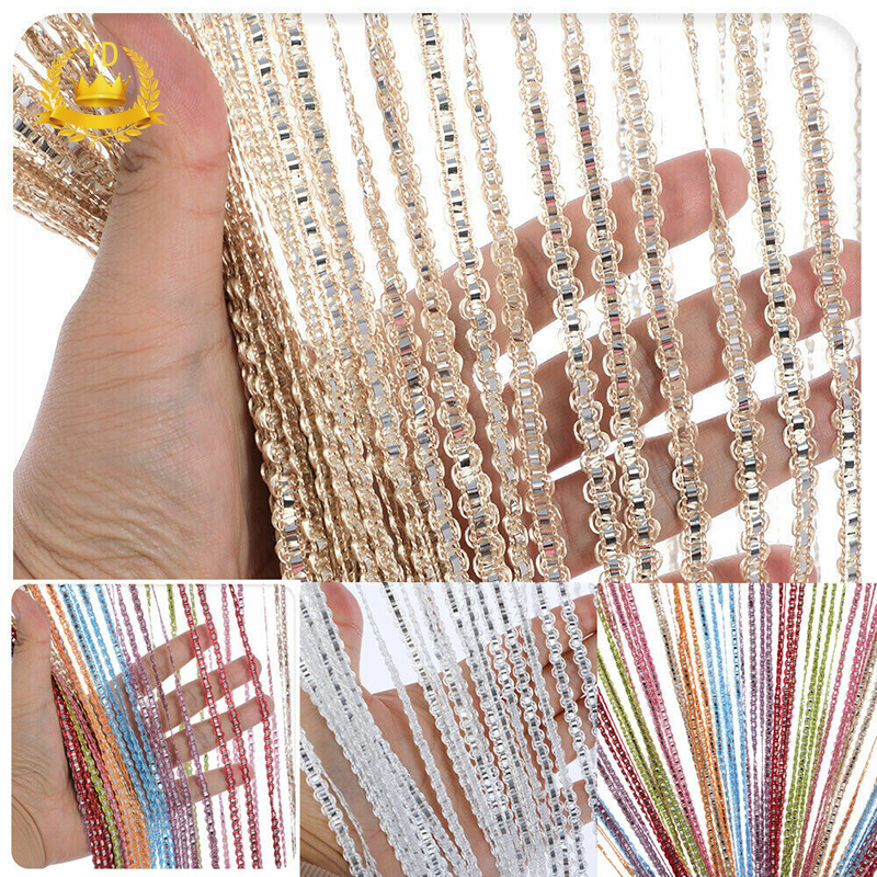 Door and Window Panel Fly Screen Fringe Room Screen Tassel Panel Beaded Curtains Home Decoration
